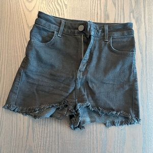 black torn fit jeans
